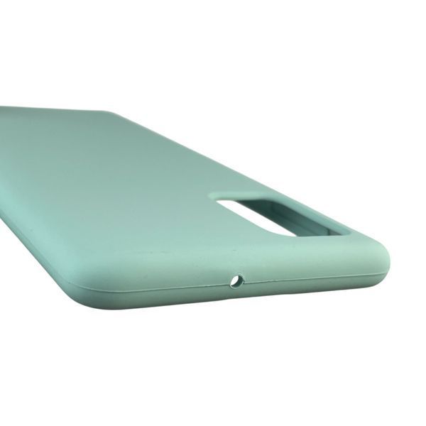 Чохол для Samsung Galaxy A71 (SM-A715F) силіконовий з мікрофіброю нековзний на самсунг а71 бірюзовий 0032110 фото