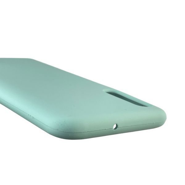 Чехол для Samsung Galaxy A50 (SM-A505F) силиконовый с микрофиброй нескользящий на самсунг а50 бирюзовый 0031979 фото