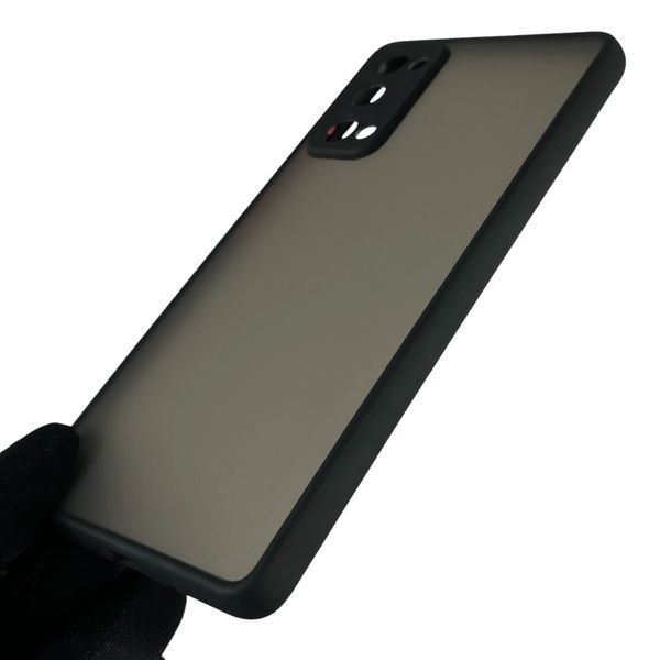 Чехол для Samsung Galaxy S20 FE (SM-G780G) матовый с высокими бортами на самсунг с20 фе чёрный 0012150 фото