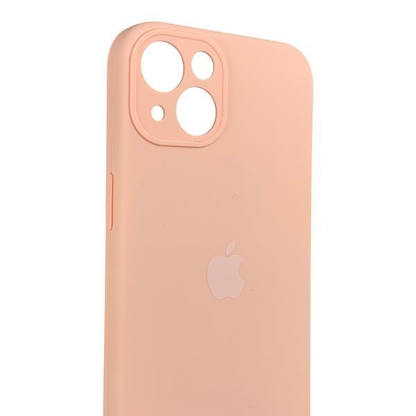 Чехол Silicone Case для Apple iPhone 13 грейпфрутовый (soft touch, кольца камеры, микрофибра) 0061940 фото