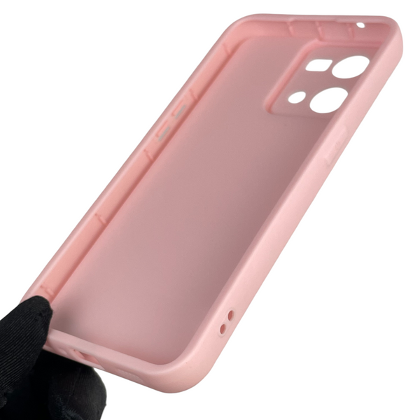 Чехол силиконовый Soft Touch с 3D принтом Майнкрафт для Oppo Reno 7 розовый (Полная защита камеры) 0041067 фото