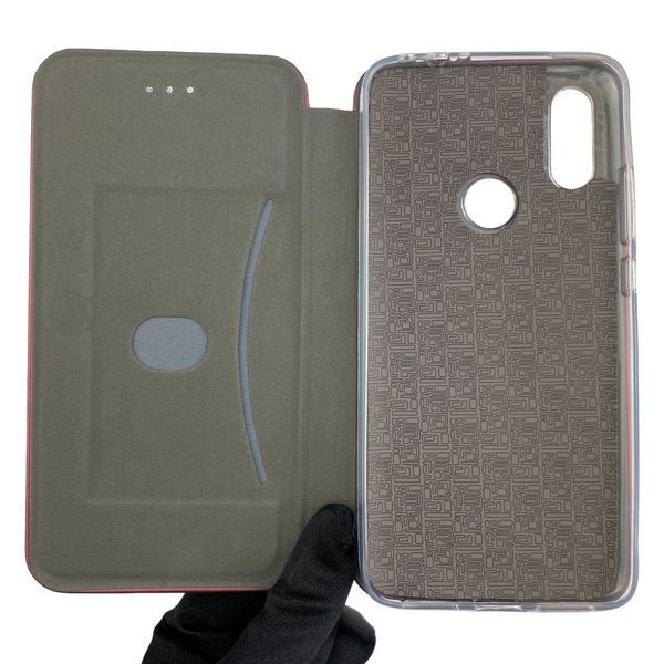 Чехол-книжка для Xiaomi Redmi 7 с подставкой на сяоми редми 7 бордовая 0001611 фото