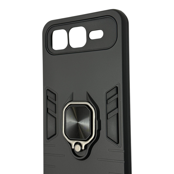 Чохол для телефона Infinix Smart 10 Plus (X6725B) броньований з магнітним кільцем та захистом камери чорний 0051101 фото