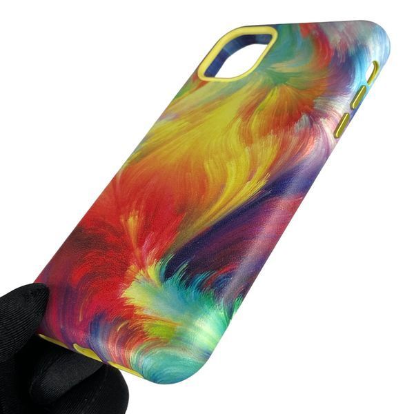 Чехол для Apple iPhone 11 кожаный с микрофиброй яркий на айфон 11 разноцветный 0000249 фото