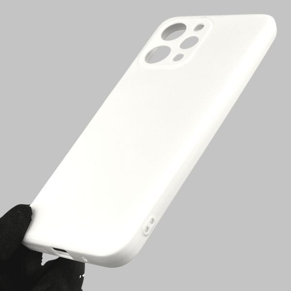 Чохол для Xiaomi Redmi 12 4G з квадратними гранями із захистом камери на сяомі редмі 12 4г білий 0012733 фото