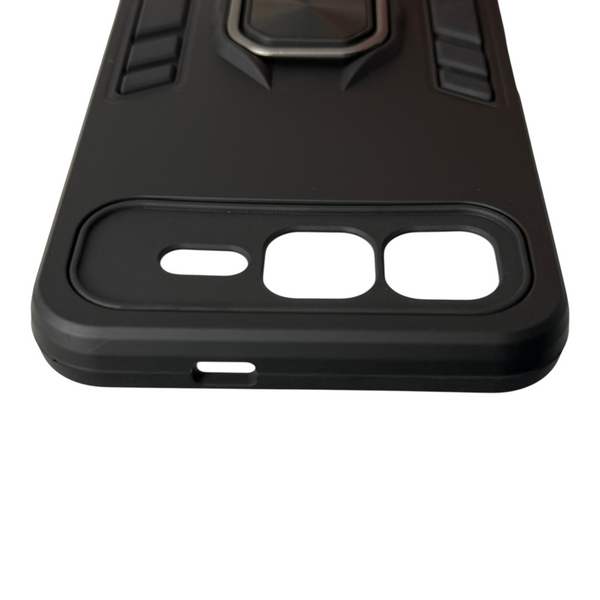 Чохол для телефона Infinix Smart 10 Plus (X6725B) броньований з магнітним кільцем та захистом камери чорний 0051101 фото