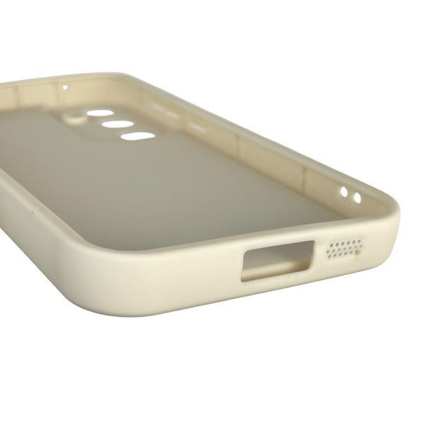 Чехол силиконовый оригинальный Soft Touch с 3D принтом смешного теда мишки для Samsung Galaxy A55 5G (SM-A556B) молочный (Полная защита камеры) 0048739 фото