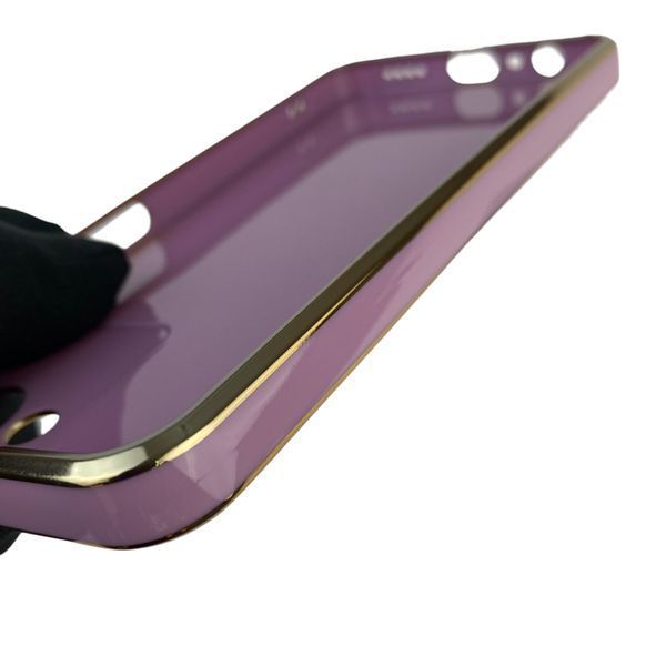 Чехол для Realme C30 с защитой камеры с золотой окантовкой на реалми с30 черничный gs1 0020166 фото