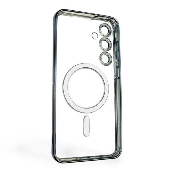Чехол для Samsung Galaxy S25 Plus (SM-S936B) с линзами на камере с MagSafe на самсунг с25 плюс черный 0034521 фото