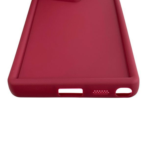 Чехол силиконовый Soft Touch для Samsung Galaxy S22 Ultra бордовый (Полная защита камеры) 0054067 фото