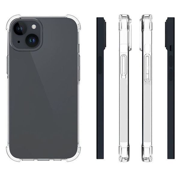 Прозрачный чехол для Apple iPhone 15 с углами-амортизаторами с защитой камеры противоударный (эпл айфон 15) 0061370 фото