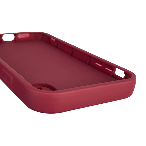 Чехол силиконовый Soft Touch с 3D принтом женским для Apple iPhone Xr бордовый (Полная защита камеры) 0042470 фото