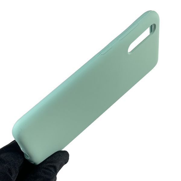 Чехол для Samsung Galaxy A50 (SM-A505F) силиконовый с микрофиброй нескользящий на самсунг а50 бирюзовый 0031979 фото