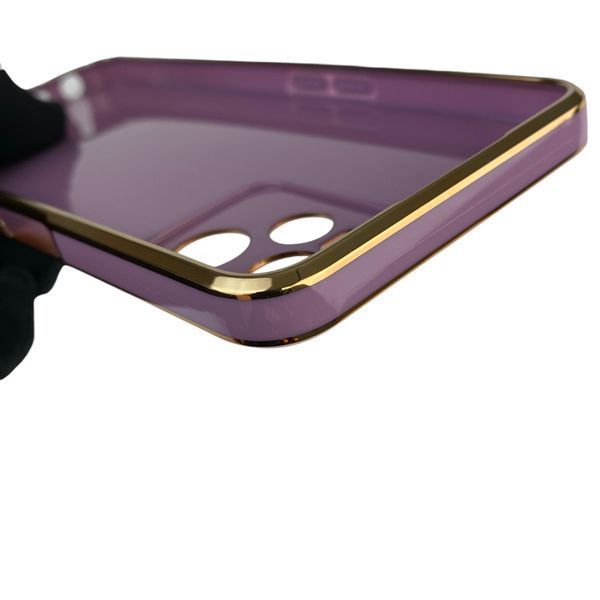 Чехол для Realme Narzo 50A Prime с кольцом MagSafe с золотой окантовкой на реалми нарзо 50а прайм черничный gs1 0022803 фото