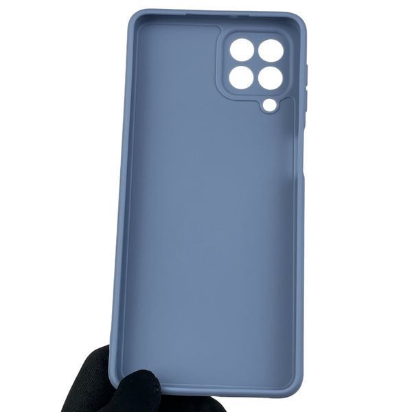 Чехол для Samsung Galaxy M53 5G (SM-M536B) с квадратными гранями с защитой камеры на самсунг м53 голубой 0012631 фото