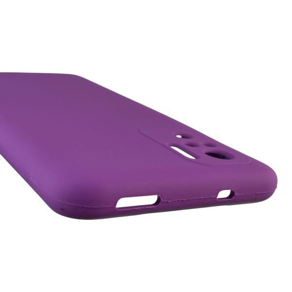 Чохол для Xiaomi POCO M5s силіконовий з мікрофіброю нековзний на сяомі поко м5с фіолетовий 0032500 фото