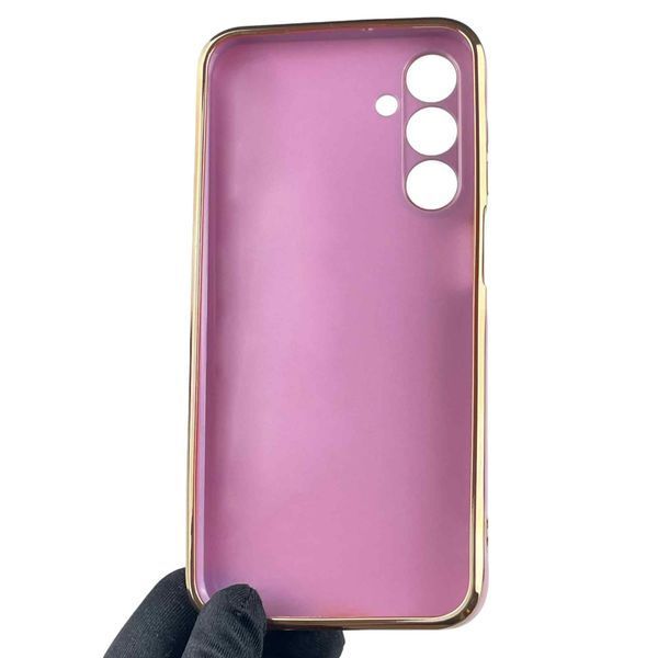 Чехол для Samsung Galaxy A25 5G (SM-A256B) женский с золотой окантовкой на самсунг а25 5г черничный 0012201 фото