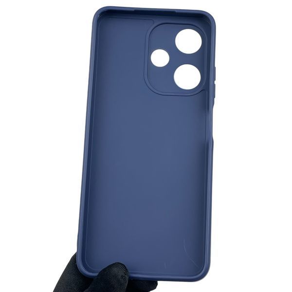 Чохол для Infinix Hot 30i з квадратними гранями із захистом камери на інфінікс хот 30i темно-синій 0012367 фото