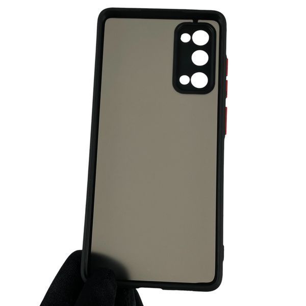 Чехол для Samsung Galaxy S20 FE (SM-G780G) матовый с высокими бортами на самсунг с20 фе чёрный 0012150 фото