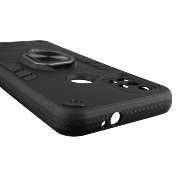 Чехол для телефона Motorola Moto G30 (989606) бронированный с кольцом-держателем на моторола г30 чёрный 0025645 фото