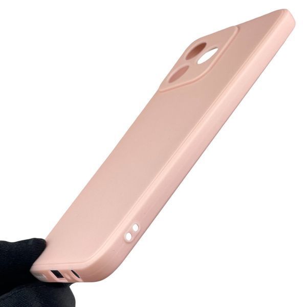 Чехол для Realme C51 с квадратными гранями с защитой камеры на реалми с51 пудровый 0012531 фото