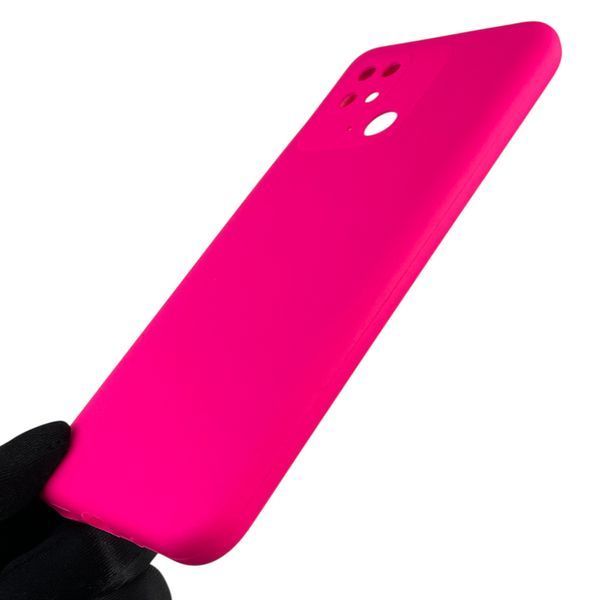 Чехол для Xiaomi Redmi 10C силиконовый с микрофиброй нескользящий на сяоми редми 10с малиновый 0032560 фото