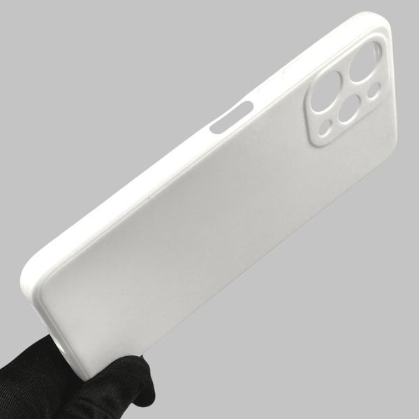 Чохол для Xiaomi Redmi 12 4G з квадратними гранями із захистом камери на сяомі редмі 12 4г білий 0012733 фото