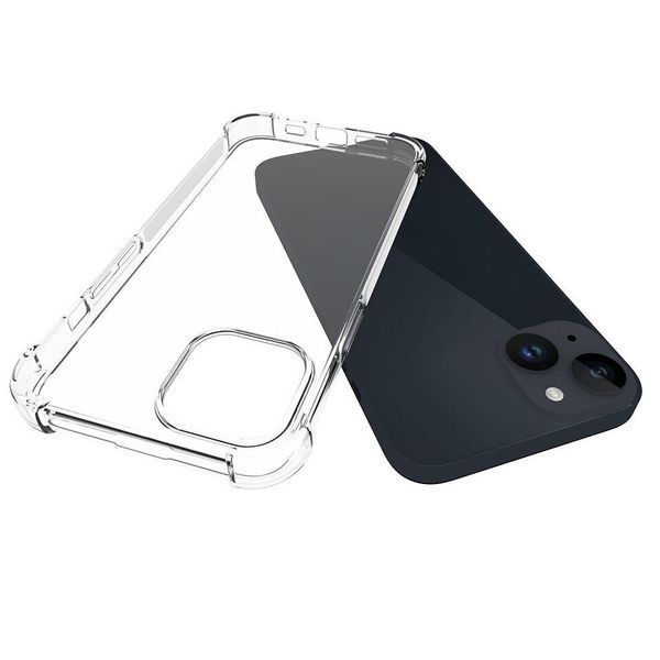 Прозрачный чехол для Apple iPhone 15 с углами-амортизаторами с защитой камеры противоударный (эпл айфон 15) 0061370 фото