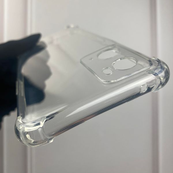Чехол для OPPO A76 с бронь углами углы выше экрана противоударный на оппо а76 прозрачный 0000349 фото