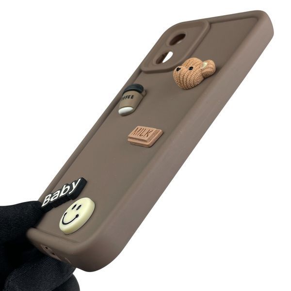 Чехол для Motorola Moto E13 (PAXT0034) с 3д рисунком детский женский объемный на моторола е13 коричневый 0013627 фото