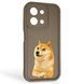 Чохол силіконовий Soft Touch з 3D принтом мему сібу для Xiaomi Redmi 15C EU коричневий (Повний захист камери) 0048149 фото 1