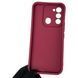 Чехол силиконовый Soft Touch с 3D принтом смешного теда мишки для Tecno Spark Go (KG5m) бордовый (Полная защита камеры) 0049472 фото 3