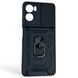 Чехол противоударный для Motorola G06 с магнитной пластиной со шторкой на камере черный 0050602 фото 1
