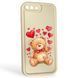 Чохол силіконовий Soft Touch з 3D принтом милий ведмедик для Apple iPhone 7 Plus молочний (Повний захист камери) 0044967 фото 1