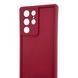 Чехол силиконовый Soft Touch для Samsung Galaxy S22 Ultra бордовый (Полная защита камеры) 0054067 фото 4