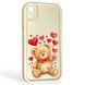 Чохол силіконовий оригінальний Soft Touch з 3D принтом милий ведмедик для Apple iPhone Xr молочний (Повний захист камери) 0043213 фото 1