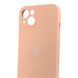 Чехол Silicone Case для Apple iPhone 13 грейпфрутовый (soft touch, кольца камеры, микрофибра) 0061940 фото 4
