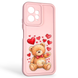 Чохол силіконовий оригінальний Soft Touch з 3D принтом милий ведмедик для Xiaomi Redmi Note 12 4G пудровий (Повний захист камери) 0043820 фото 1