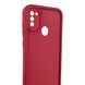 Чехол силиконовый Soft Touch для Samsung Galaxy M11 бордовый (Полная защита камеры) 0053972 фото 3