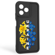 Чехол силиконовый Soft Touch с 3D принтом для Realme C51 черный (Полная защита камеры)