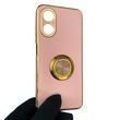 Чехол для OPPO A17 с кольцом-подставкой с золотой окантовкой на оппо а17 пудровый gs1 0020430 фото