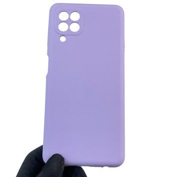 Чехол для Samsung Galaxy M32 4G (SM-M325F) силиконовый с микрофиброй нескользящий на самсунг м32 4г сиреневый 0032148 фото