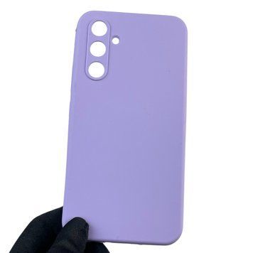 Чехол для Samsung Galaxy A54 5G (SM-A546E) силиконовый с микрофиброй нескользящий на самсунг а54 5г сиреневый 0032071 фото