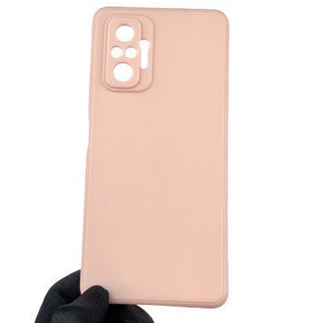 Чехол для Xiaomi Redmi Note 10 Pro с квадратными гранями с защитой камеры на сяоми редми нот 10 про пудровый 0012784 фото