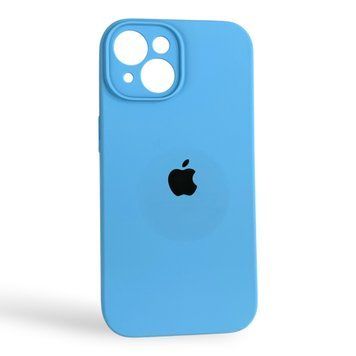 Чехол Silicone Case для Apple iPhone 15 синий Cornflower (софт-тач, полная защита камеры) 0061862 фото