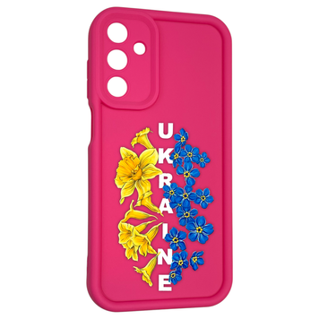 Чохол силіконовий Soft Touch з 3D принтом для Samsung Galaxy M15 5G малиновий (Повний захист камери) 0042067 фото