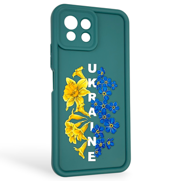 Чехол силиконовый Soft Touch с 3D принтом для Xiaomi Mi 11 Lite темно-зеленый (Полная защита камеры) 0042117 фото