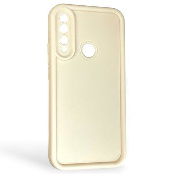 Чехол силиконовый Soft Touch для Huawei P Smart Z молочный (Полная защита камеры) 0043952 фото