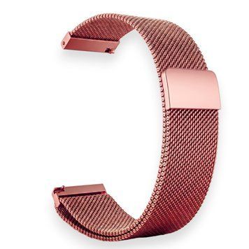 Ремінець сталевий міланська петля 22 мм для Fossil Gen 5 (44mm) рожеве золото 0058582 фото
