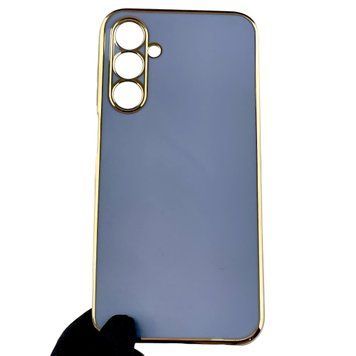 Чехол для Samsung Galaxy A25 5G (SM-A256B) женский с золотой окантовкой на самсунг а25 5г синий 0012202 фото